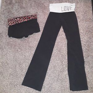 Victoria secret pink yoga pants and shorts